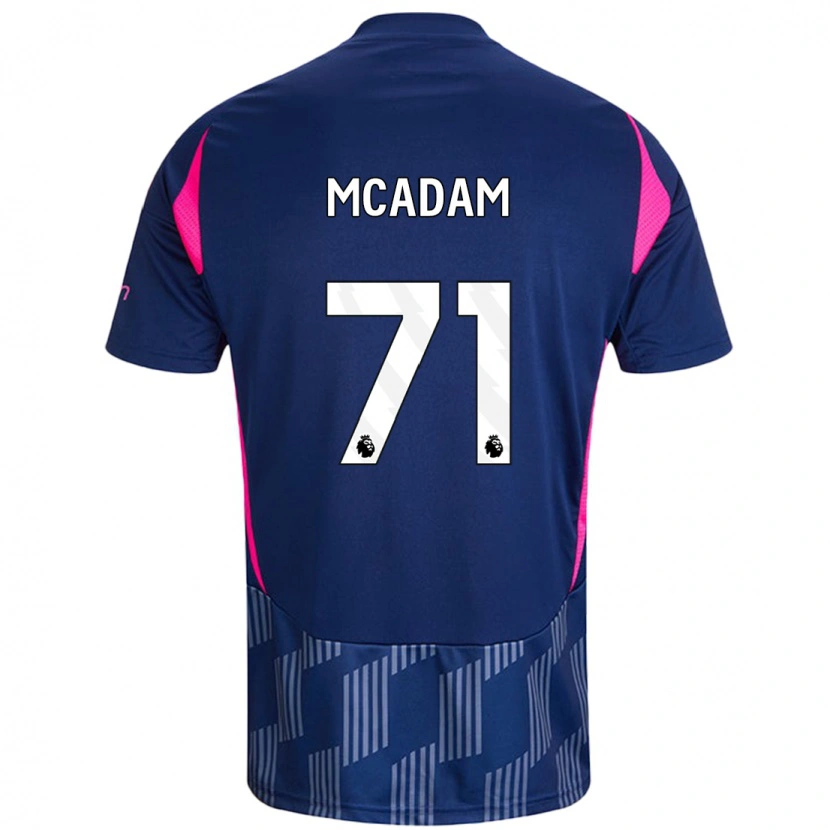 Danxen Hombre Camiseta Kyle Mcadam #71 Azul Real Rosa 2ª Equipación 2024/25 La Camisa