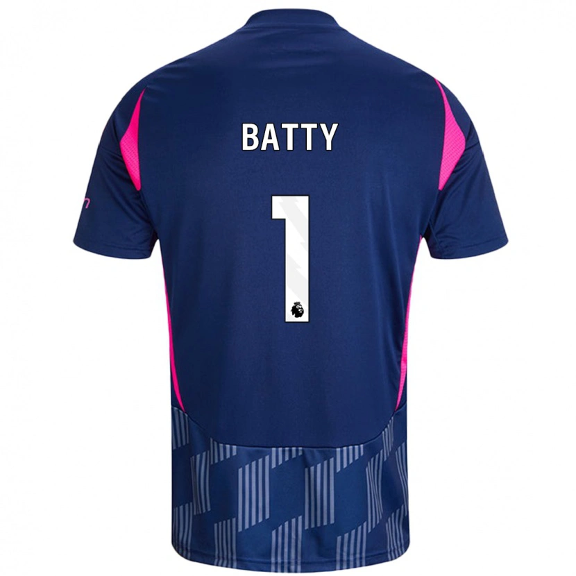 Danxen Hombre Camiseta Emily Batty #1 Azul Real Rosa 2ª Equipación 2024/25 La Camisa