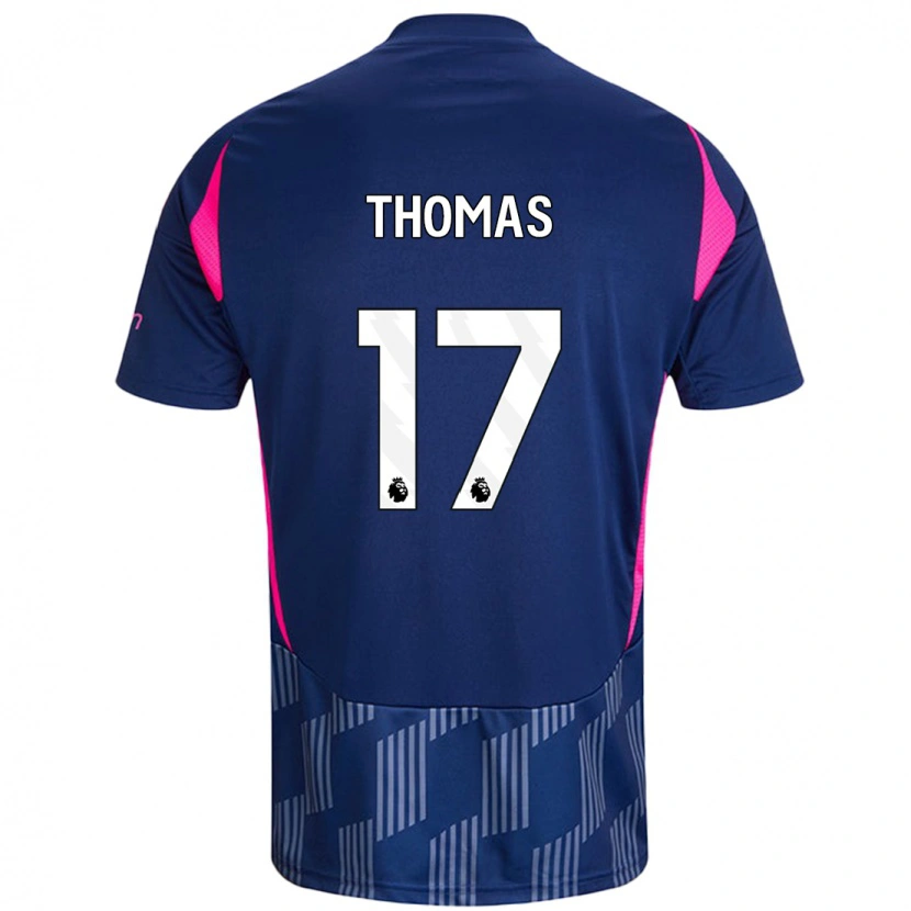 Danxen Hombre Camiseta Freya Thomas #17 Azul Real Rosa 2ª Equipación 2024/25 La Camisa