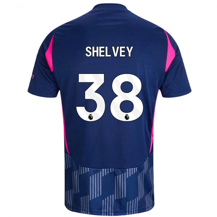 Danxen Hombre Camiseta George Shelvey #38 Azul Real Rosa 2ª Equipación 2024/25 La Camisa