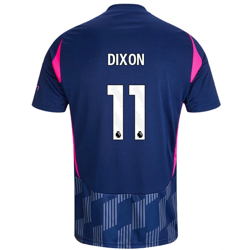 Danxen Hombre Camiseta Chloe Dixon #11 Azul Real Rosa 2ª Equipación 2024/25 La Camisa