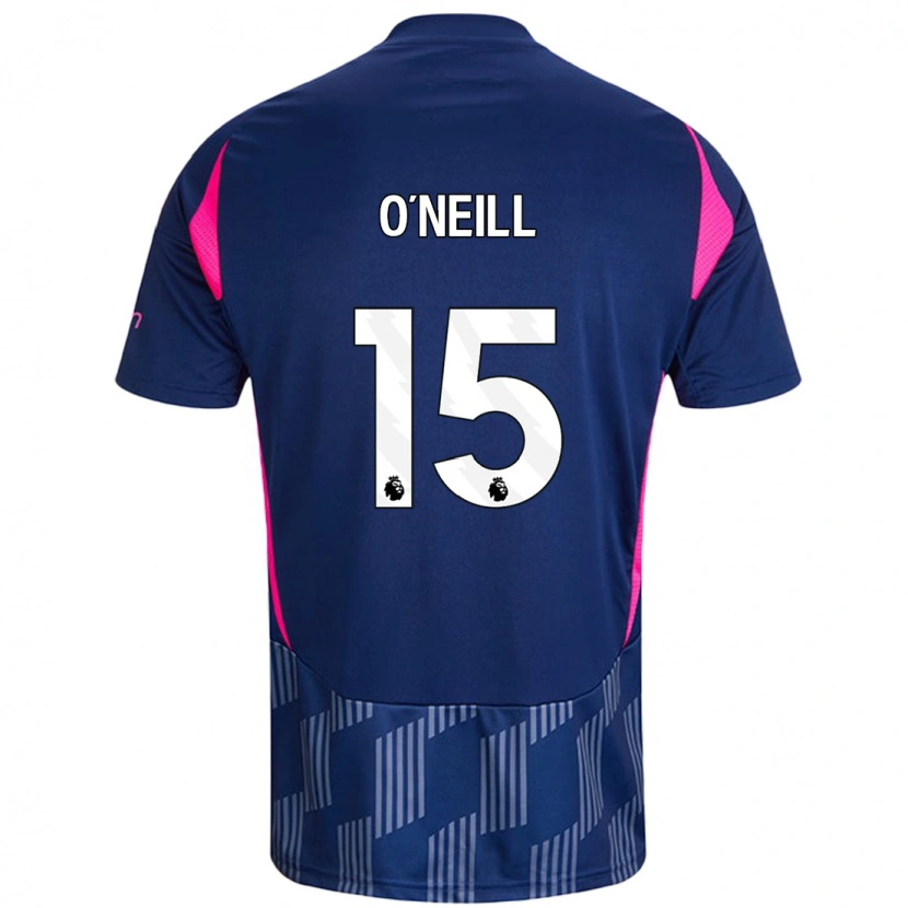 Danxen Hombre Camiseta Laura-Jayne O'neill #15 Azul Real Rosa 2ª Equipación 2024/25 La Camisa