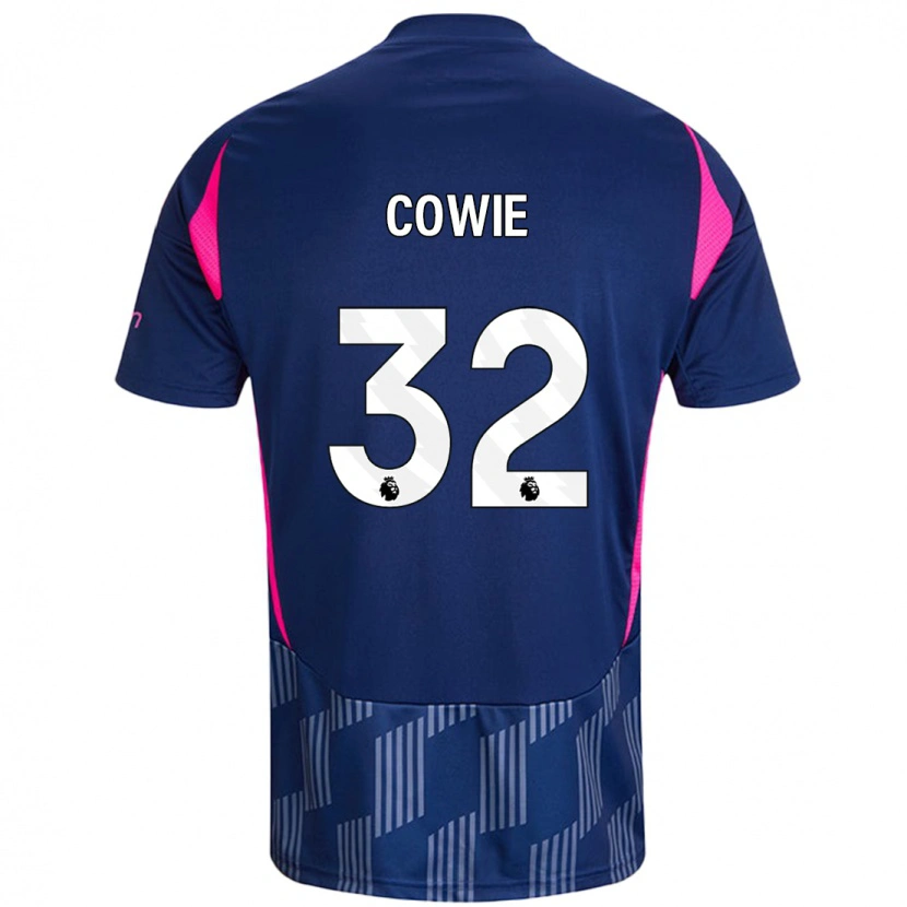 Danxen Hombre Camiseta Abi Cowie #32 Azul Real Rosa 2ª Equipación 2024/25 La Camisa