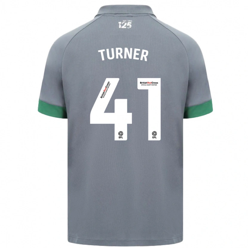 Danxen Hombre Camiseta Matthew Turner #41 Gris Oscuro 2ª Equipación 2024/25 La Camisa