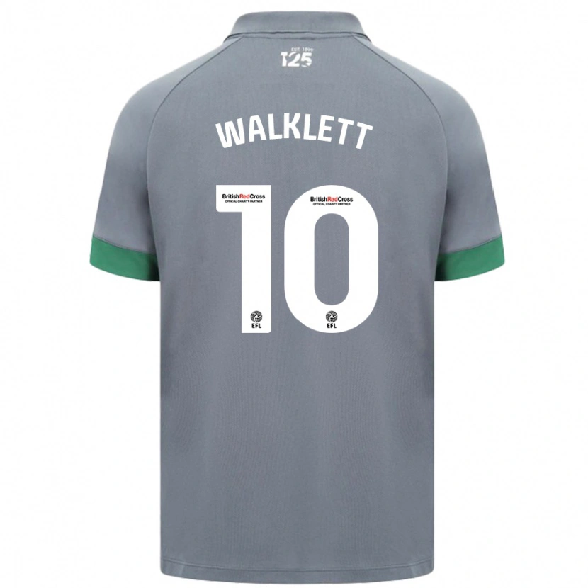 Danxen Hombre Camiseta Kerry Walklett #10 Gris Oscuro 2ª Equipación 2024/25 La Camisa