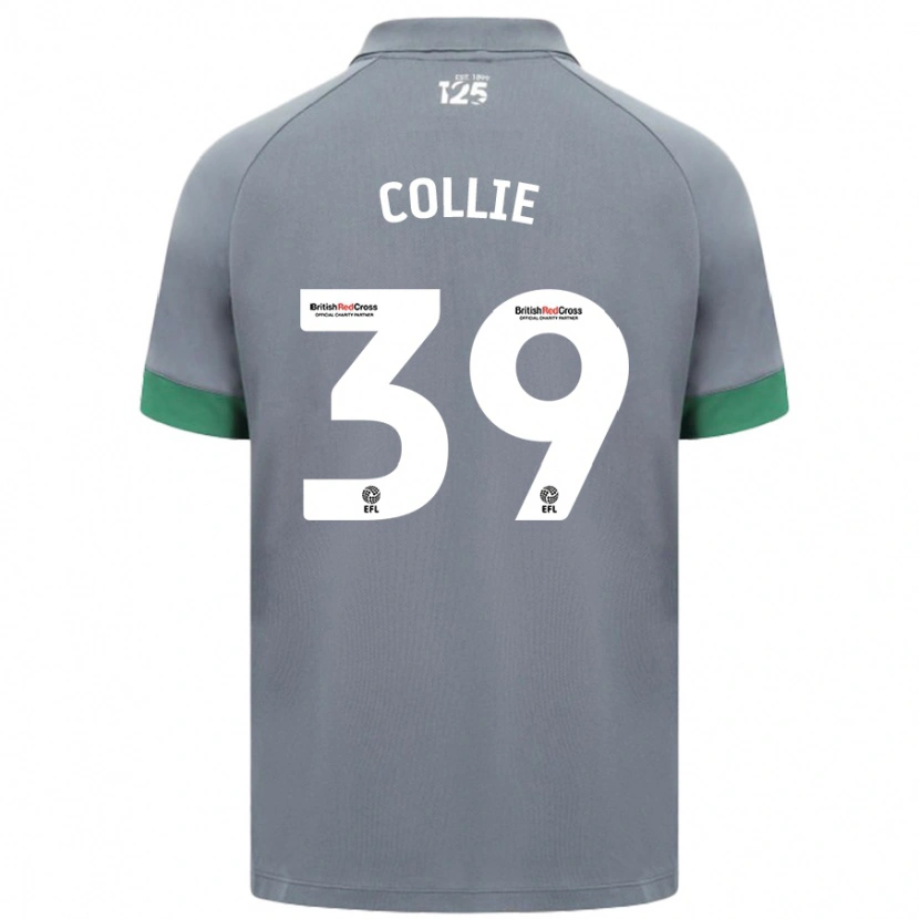 Danxen Hombre Camiseta Eliza Collie #39 Gris Oscuro 2ª Equipación 2024/25 La Camisa