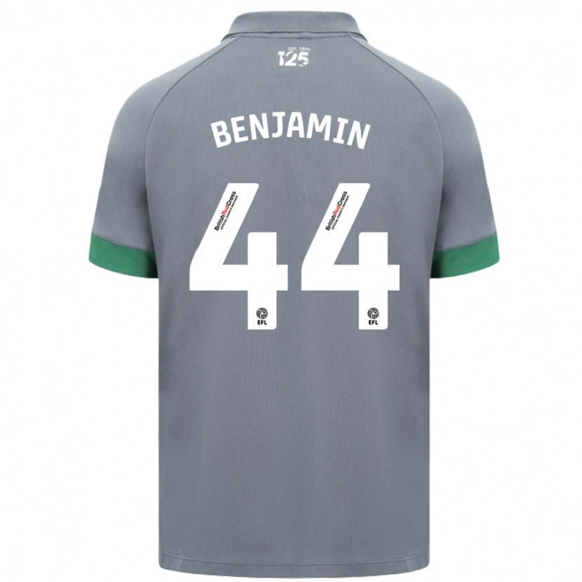 Danxen Hombre Camiseta Xavier Benjamin #44 Gris Oscuro 2ª Equipación 2024/25 La Camisa