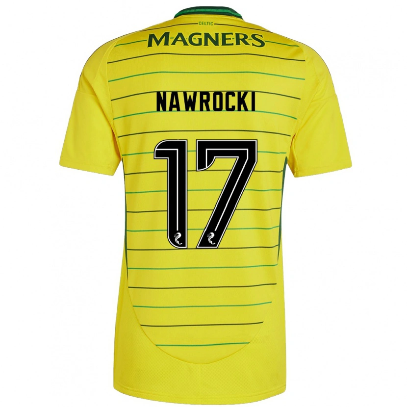 Danxen Hombre Camiseta Maik Nawrocki #17 Amarillo 2ª Equipación 2024/25 La Camisa