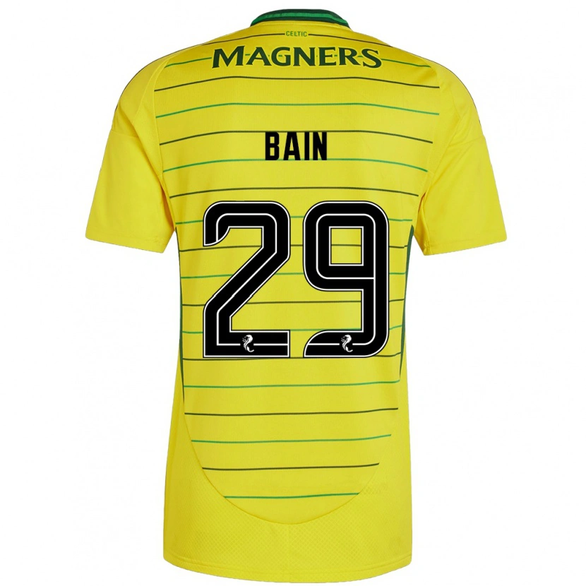 Danxen Hombre Camiseta Scott Bain #29 Amarillo 2ª Equipación 2024/25 La Camisa