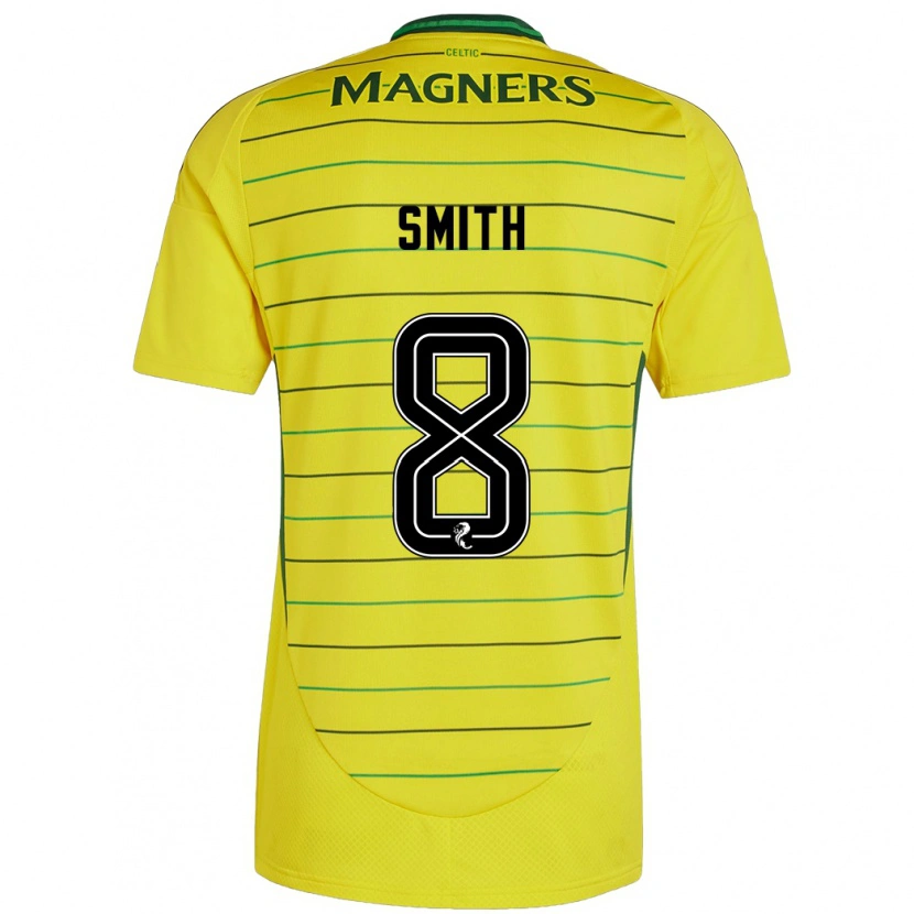 Danxen Hombre Camiseta Jenny Smith #8 Amarillo 2ª Equipación 2024/25 La Camisa