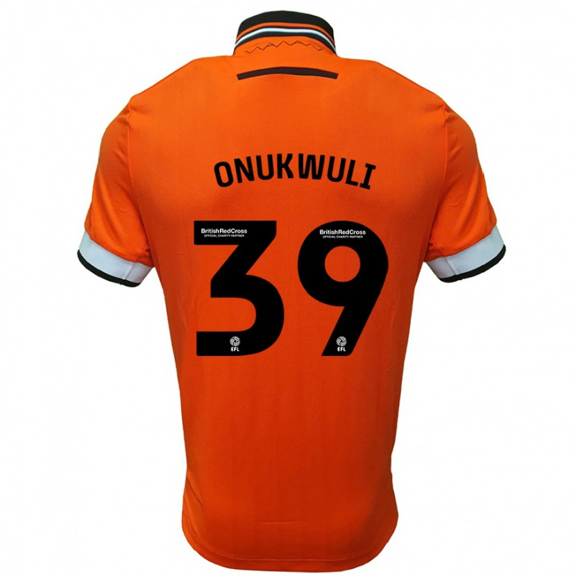 Danxen Hombre Camiseta Favour Onukwuli #39 Naranja Blanco 2ª Equipación 2024/25 La Camisa