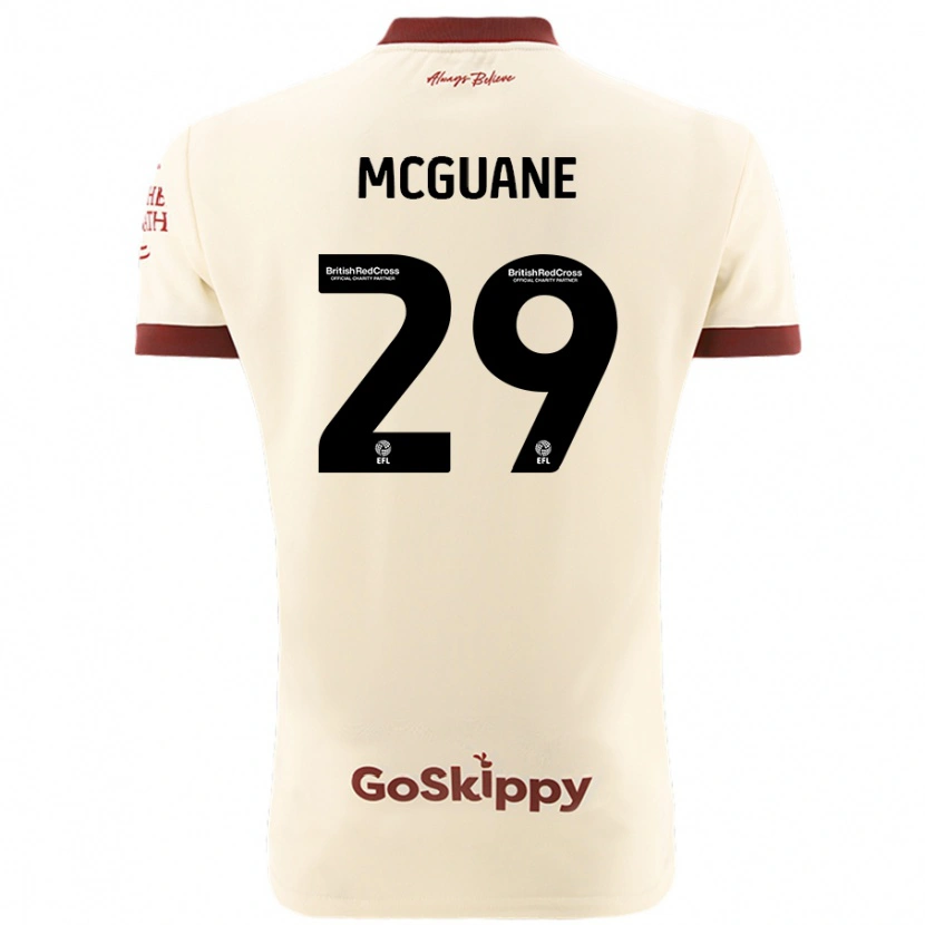 Danxen Hombre Camiseta Marcus Mcguane #29 Crema Blanco 2ª Equipación 2024/25 La Camisa