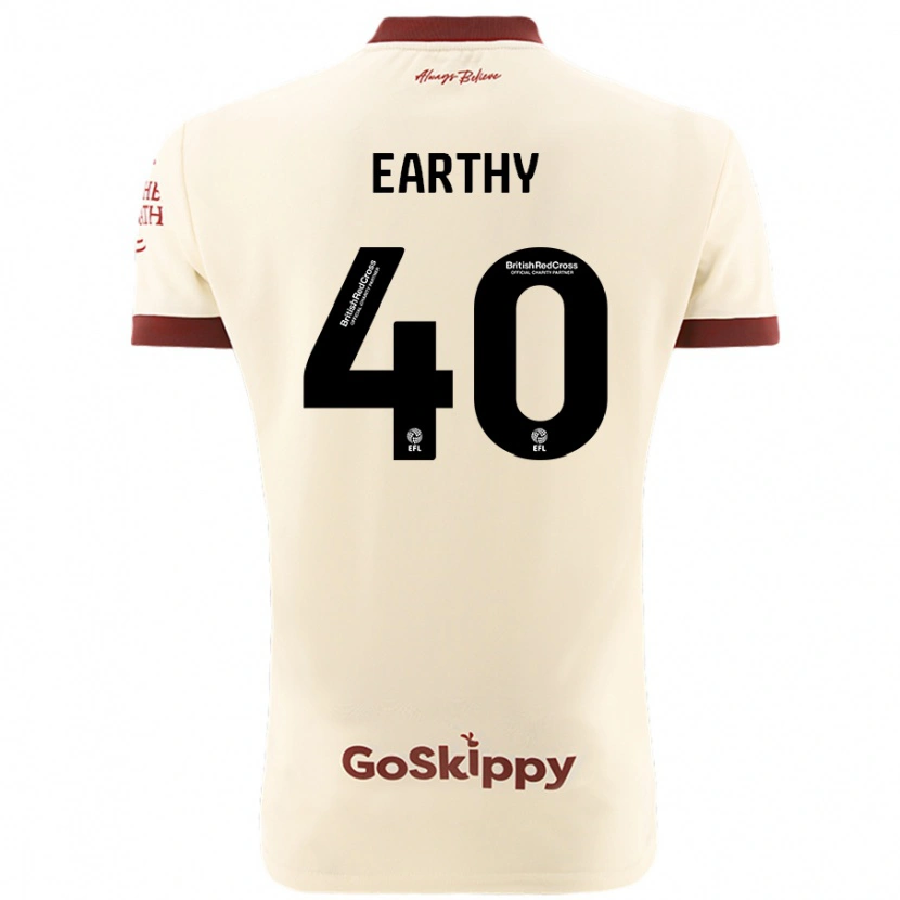 Danxen Hombre Camiseta George Earthy #40 Crema Blanco 2ª Equipación 2024/25 La Camisa