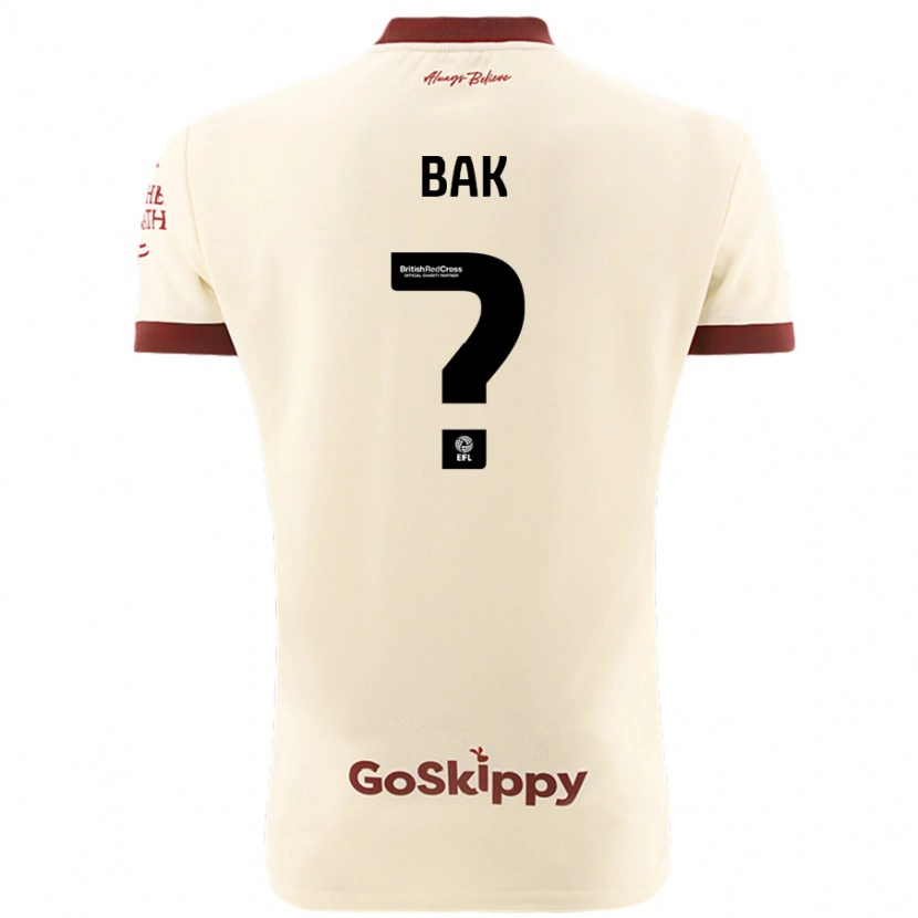 Danxen Hombre Camiseta Brandon Bak #0 Crema Blanco 2ª Equipación 2024/25 La Camisa