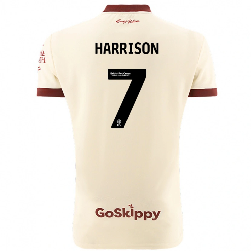 Danxen Hombre Camiseta Abi Harrison #7 Crema Blanco 2ª Equipación 2024/25 La Camisa