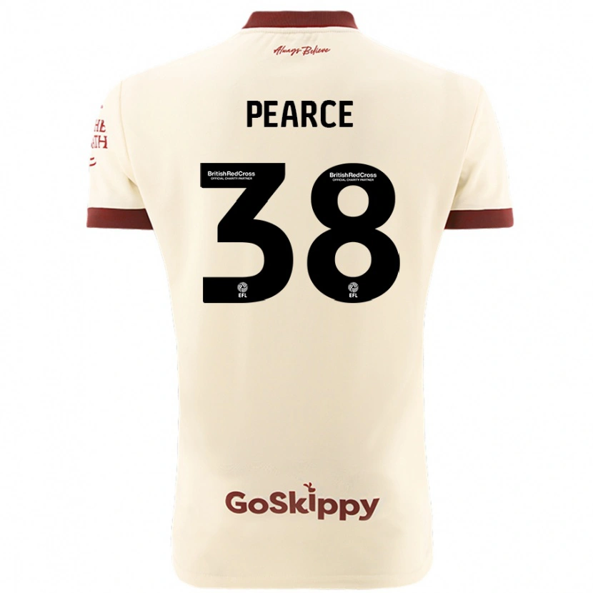 Danxen Hombre Camiseta Manon Pearce #38 Crema Blanco 2ª Equipación 2024/25 La Camisa