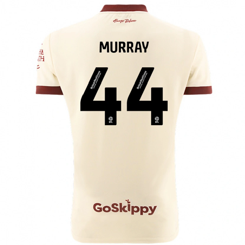 Danxen Hombre Camiseta Satara Murray #44 Crema Blanco 2ª Equipación 2024/25 La Camisa