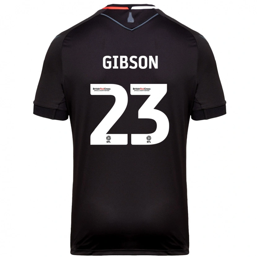 Danxen Hombre Camiseta Ben Gibson #23 Negro 2ª Equipación 2024/25 La Camisa