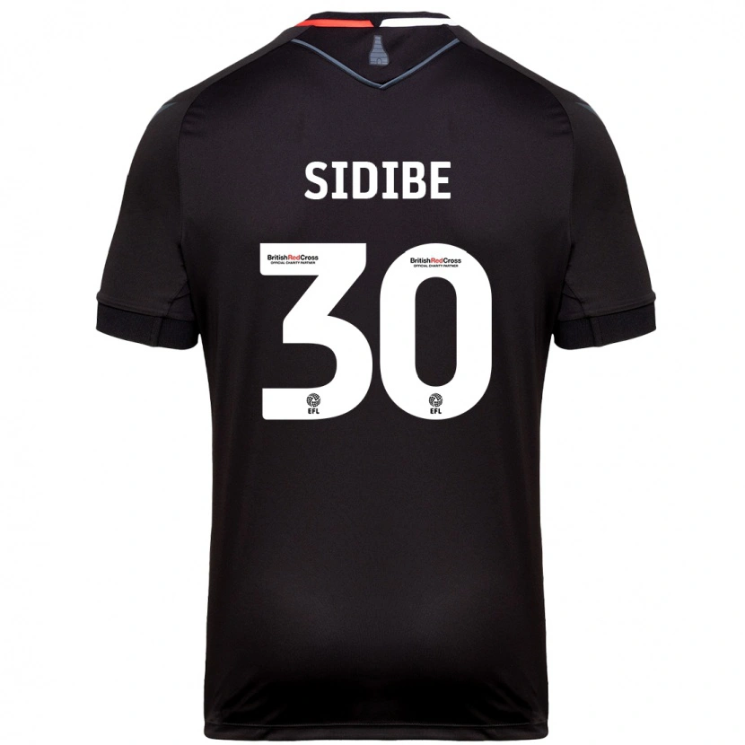 Danxen Hombre Camiseta Souleymane Sidibe #30 Negro 2ª Equipación 2024/25 La Camisa