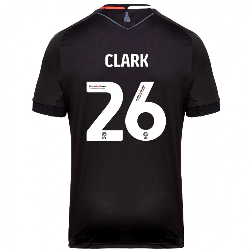 Danxen Hombre Camiseta Ciaran Clark #26 Negro 2ª Equipación 2024/25 La Camisa