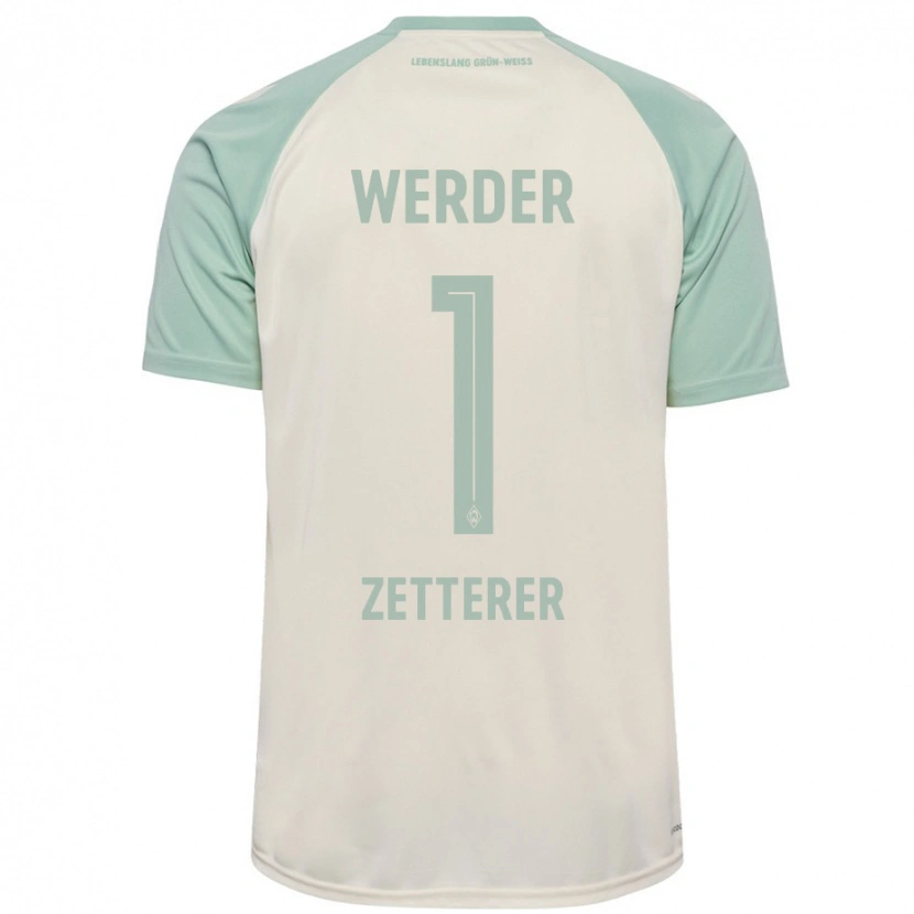 Danxen Hombre Camiseta Michael Zetterer #1 Blanquecino Verde Claro 2ª Equipación 2024/25 La Camisa