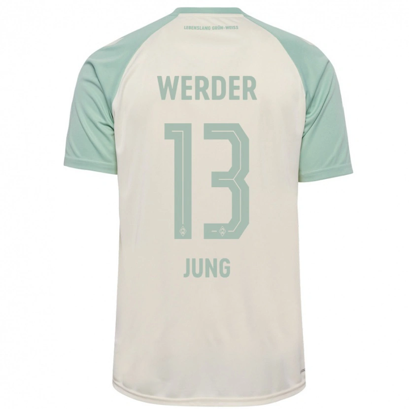 Danxen Hombre Camiseta Seong-Hyeon Jung #13 Blanquecino Verde Claro 2ª Equipación 2024/25 La Camisa