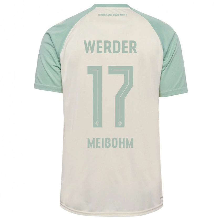 Danxen Hombre Camiseta Joel Meibohm #17 Blanquecino Verde Claro 2ª Equipación 2024/25 La Camisa