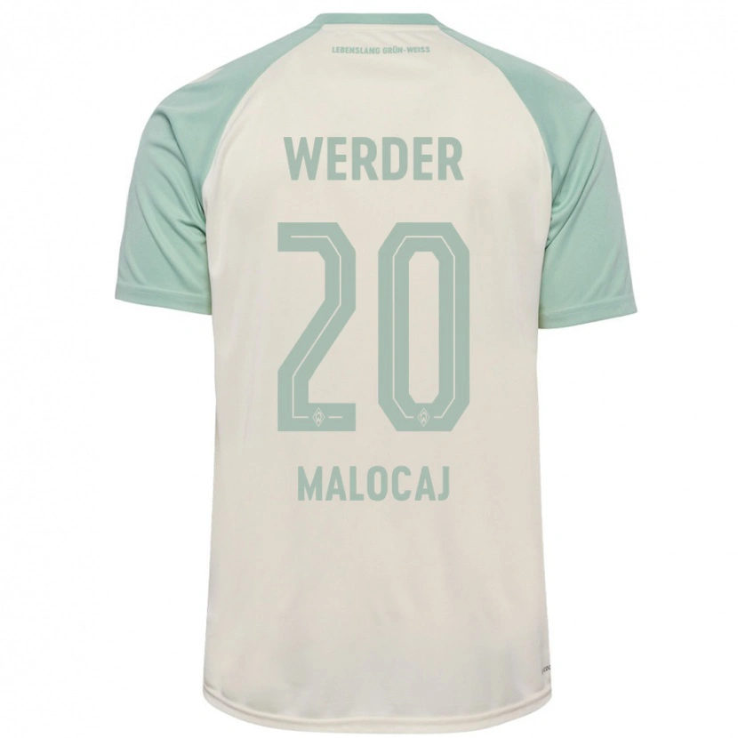 Danxen Hombre Camiseta Edinjo Malocaj #20 Blanquecino Verde Claro 2ª Equipación 2024/25 La Camisa