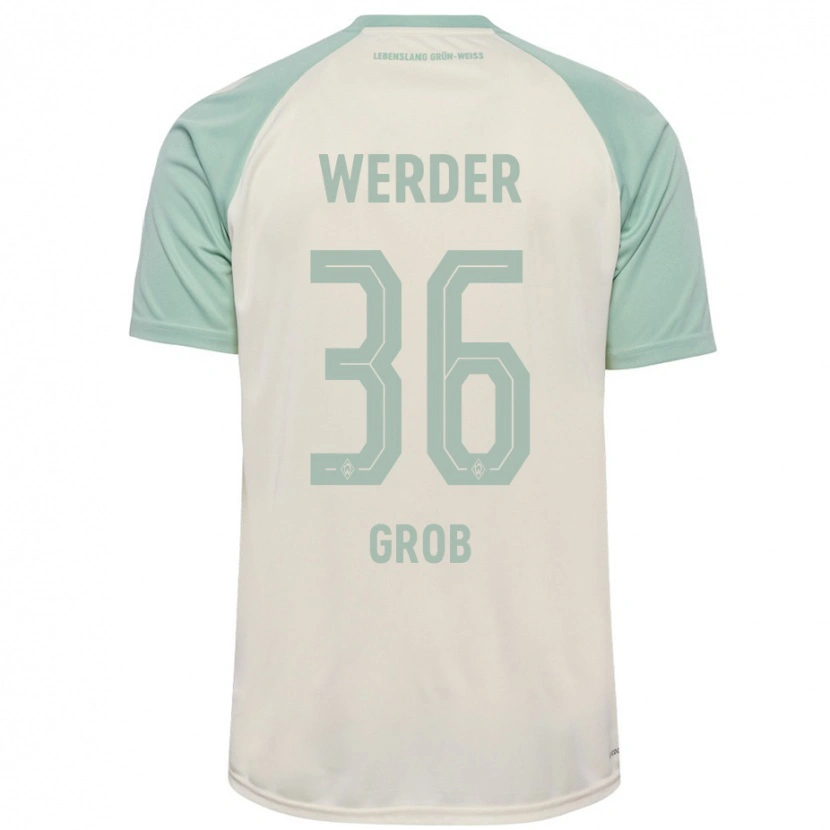 Danxen Hombre Camiseta Christian Groß #36 Blanquecino Verde Claro 2ª Equipación 2024/25 La Camisa