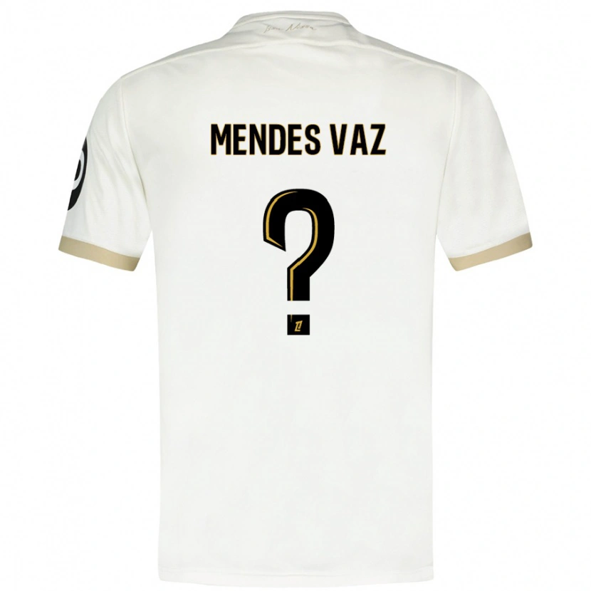 Danxen Hombre Camiseta Hernâni Mendes Vaz #0 Blanco Dorado 2ª Equipación 2024/25 La Camisa