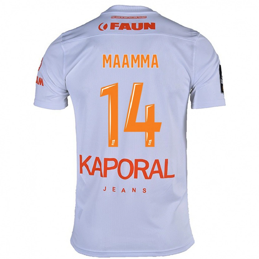 Danxen Hombre Camiseta Othmane Maamma #14 Blanco 2ª Equipación 2024/25 La Camisa