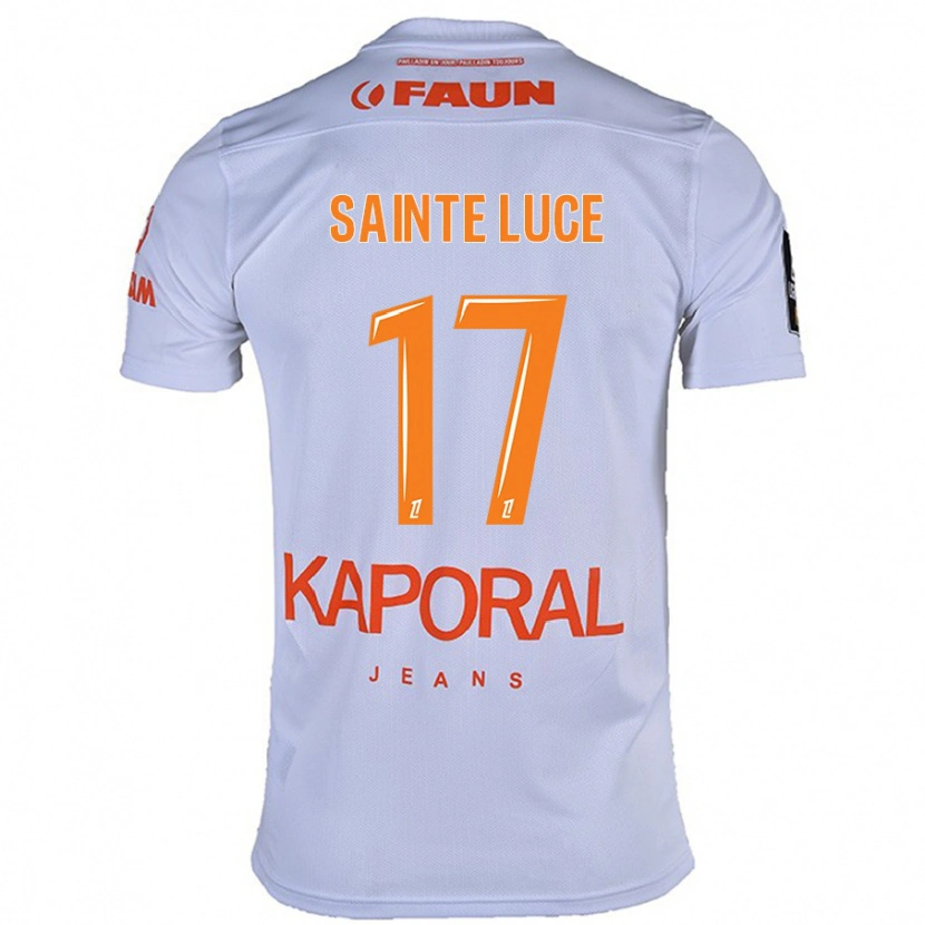 Danxen Hombre Camiseta Théo Sainte-Luce #17 Blanco 2ª Equipación 2024/25 La Camisa