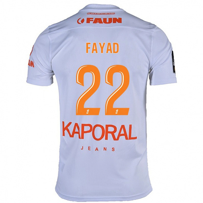 Danxen Hombre Camiseta Khalil Fayad #22 Blanco 2ª Equipación 2024/25 La Camisa