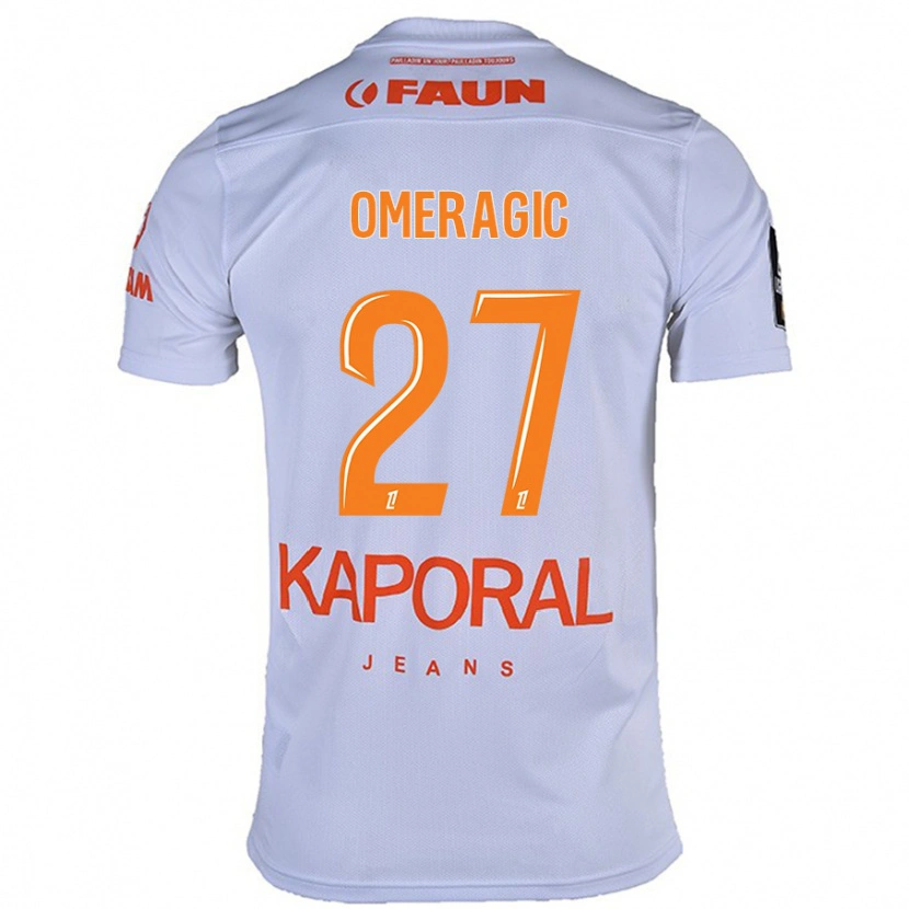 Danxen Hombre Camiseta Becir Omeragic #27 Blanco 2ª Equipación 2024/25 La Camisa