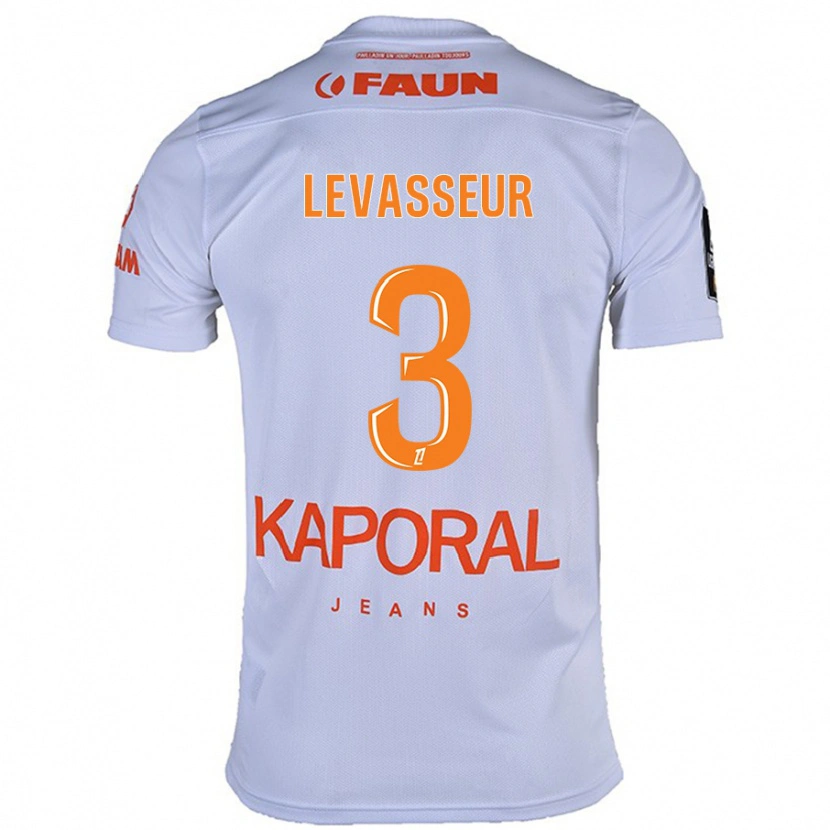 Danxen Hombre Camiseta Marie Levasseur #3 Blanco 2ª Equipación 2024/25 La Camisa