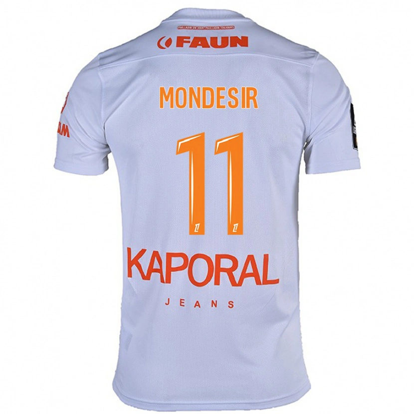 Danxen Hombre Camiseta Nérilia Mondésir #11 Blanco 2ª Equipación 2024/25 La Camisa