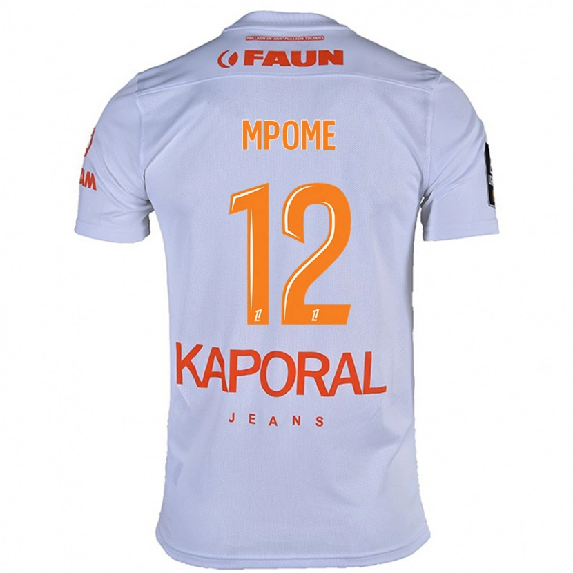 Danxen Hombre Camiseta Maelys Mpomé #12 Blanco 2ª Equipación 2024/25 La Camisa