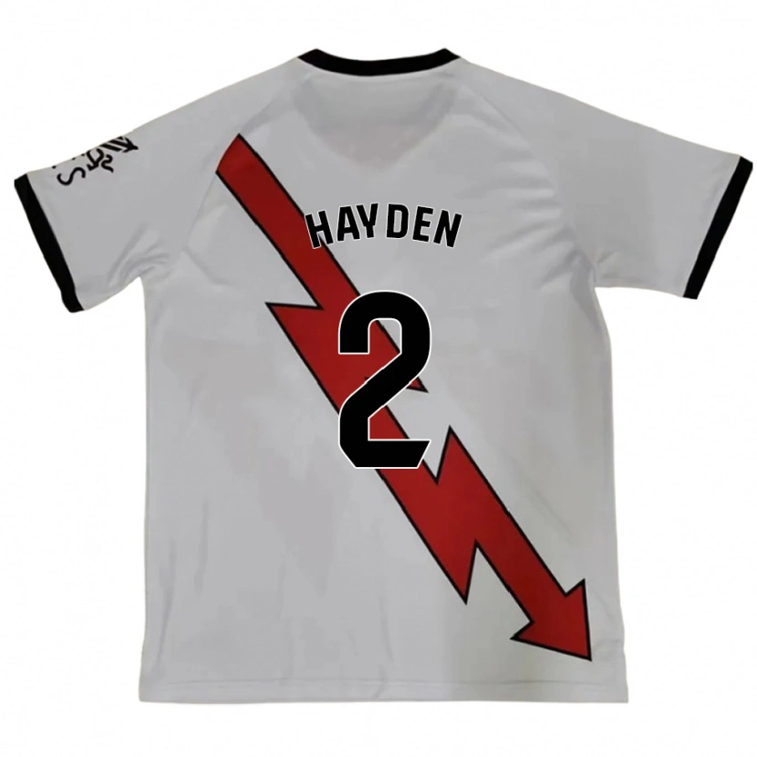 Danxen Hombre Camiseta Danielle Hayden #2 Rojo 2ª Equipación 2024/25 La Camisa