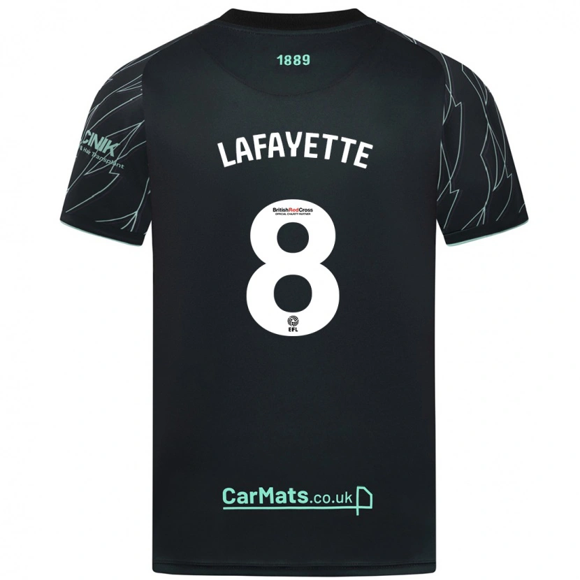 Danxen Hombre Camiseta Abbie Lafayette #8 Negro Verde 2ª Equipación 2024/25 La Camisa