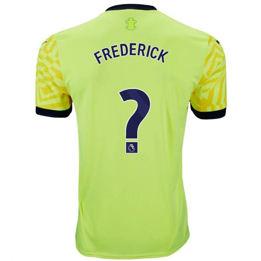 Danxen Hombre Camiseta Cameron Frederick #0 Amarillo 2ª Equipación 2024/25 La Camisa