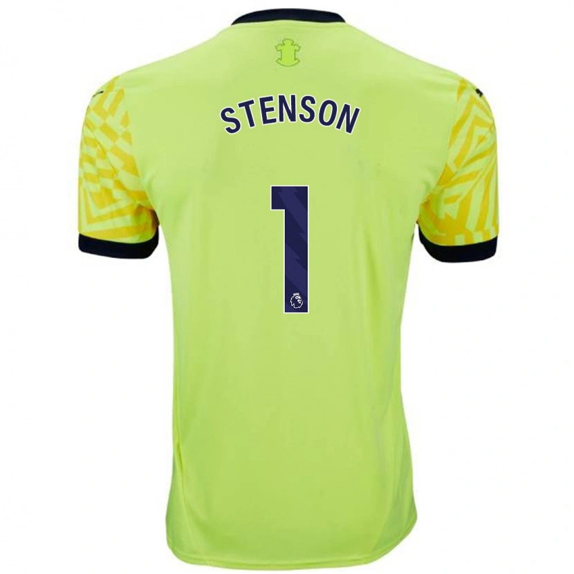 Danxen Hombre Camiseta Fran Stenson #1 Amarillo 2ª Equipación 2024/25 La Camisa