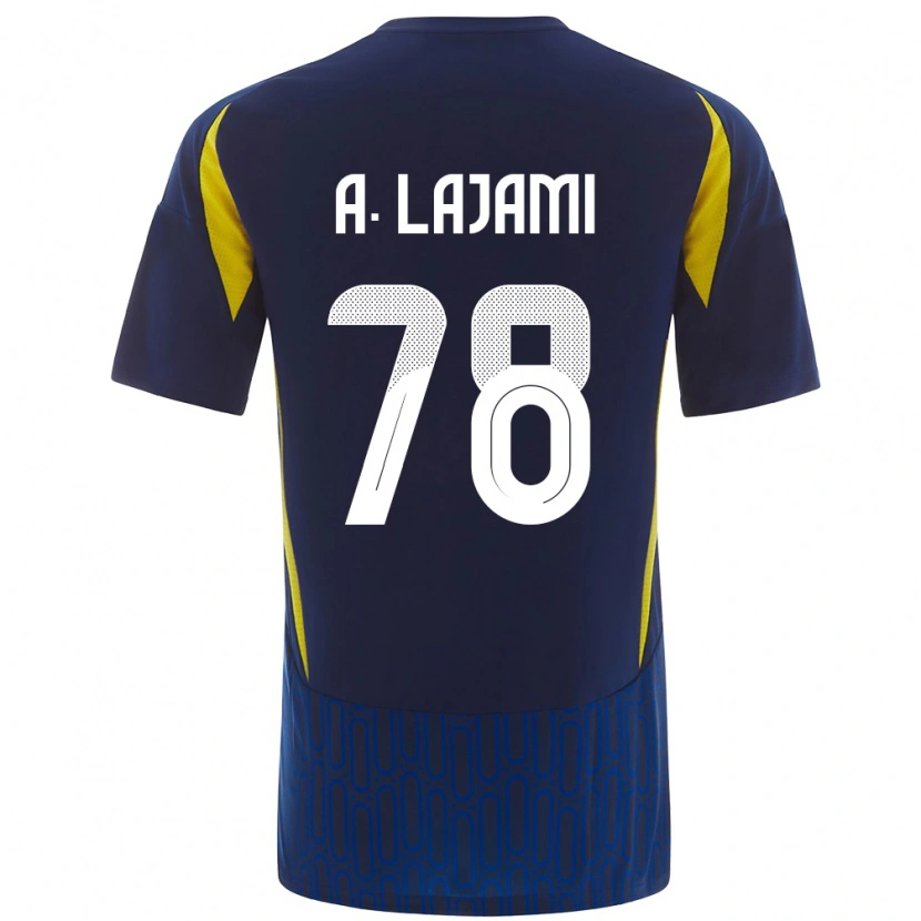 Danxen Hombre Camiseta Ali Lajami #78 Azul Amarillo 2ª Equipación 2024/25 La Camisa