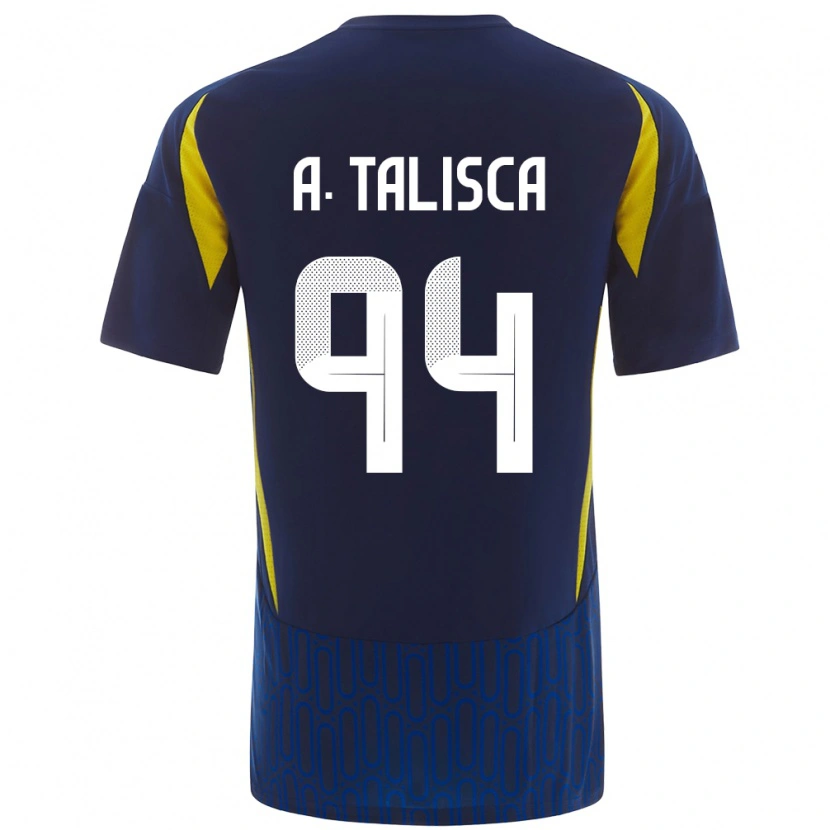 Danxen Hombre Camiseta Talisca #94 Azul Amarillo 2ª Equipación 2024/25 La Camisa