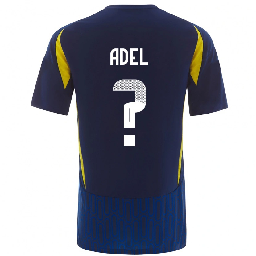 Danxen Hombre Camiseta Aida Adel #0 Azul Amarillo 2ª Equipación 2024/25 La Camisa