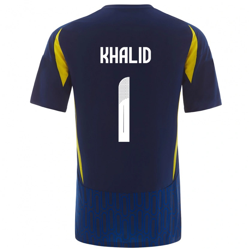 Danxen Hombre Camiseta Sara Khalid #1 Azul Amarillo 2ª Equipación 2024/25 La Camisa