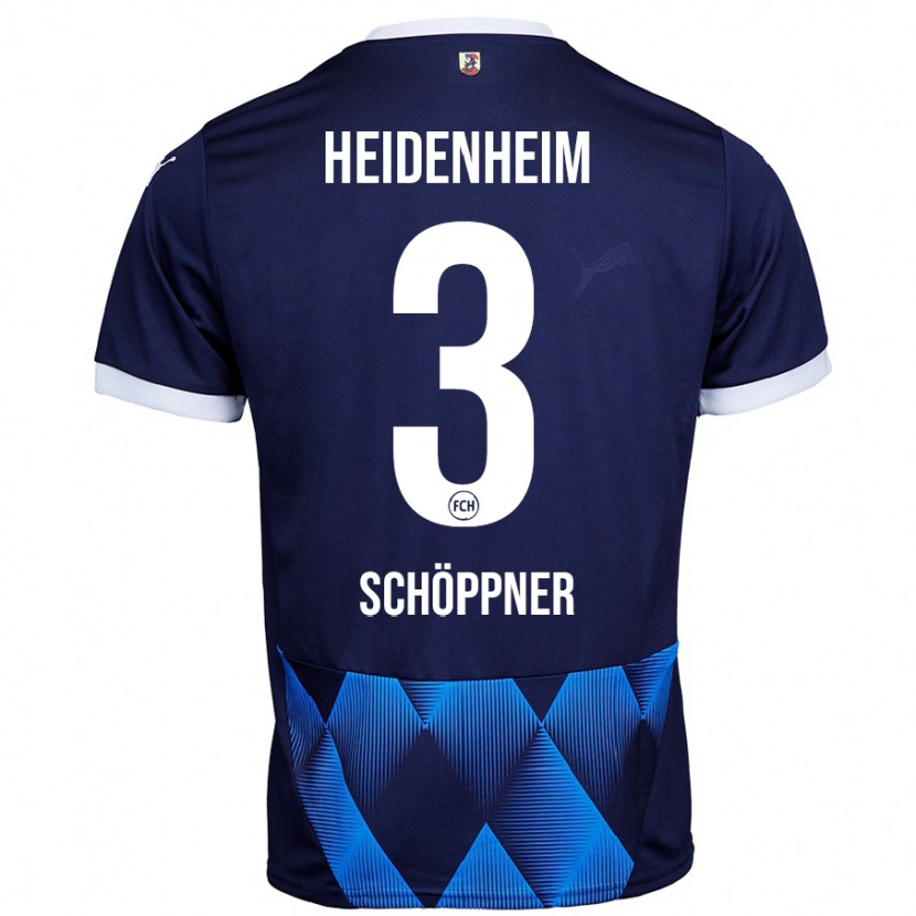 Danxen Hombre Camiseta Jan Schöppner #3 Azul Marino Oscuro 2ª Equipación 2024/25 La Camisa