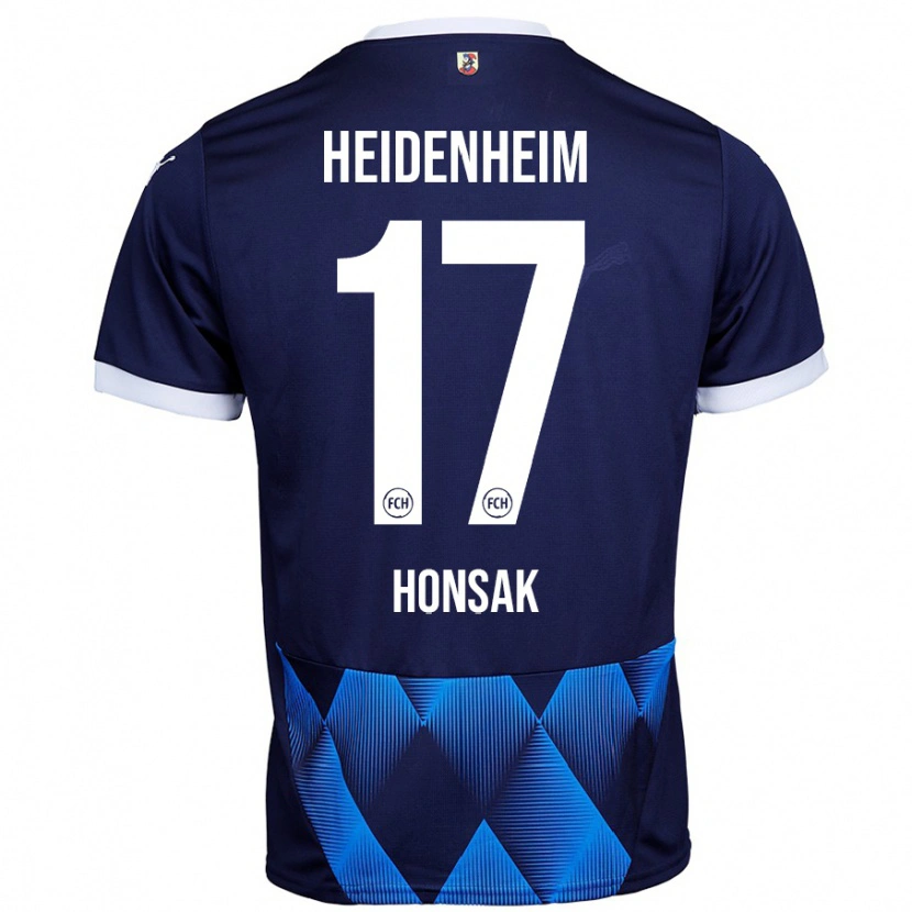 Danxen Hombre Camiseta Mathias Honsak #17 Azul Marino Oscuro 2ª Equipación 2024/25 La Camisa