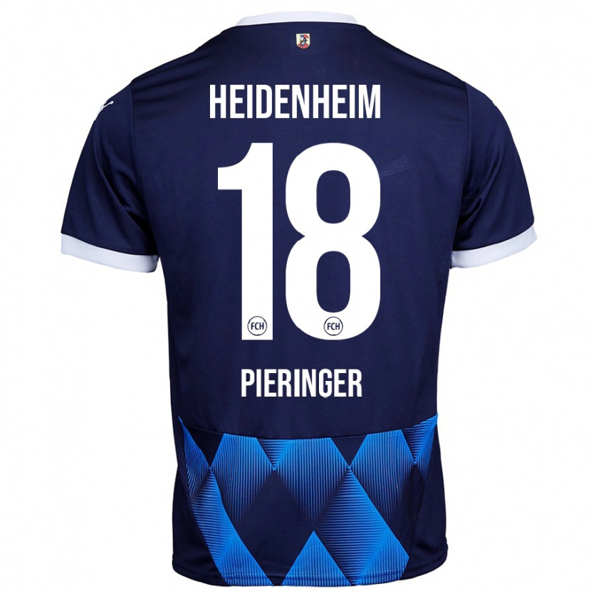 Danxen Hombre Camiseta Marvin Pieringer #18 Azul Marino Oscuro 2ª Equipación 2024/25 La Camisa