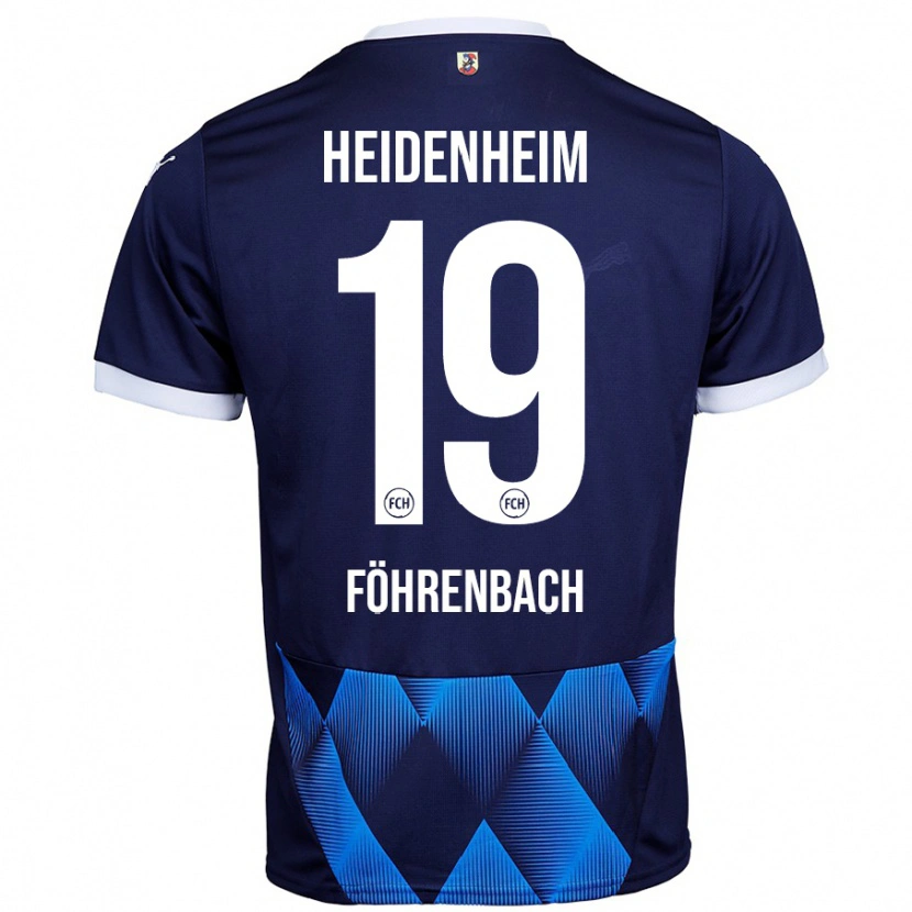 Danxen Hombre Camiseta Jonas Föhrenbach #19 Azul Marino Oscuro 2ª Equipación 2024/25 La Camisa