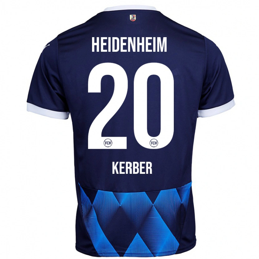 Danxen Hombre Camiseta Luca Kerber #20 Azul Marino Oscuro 2ª Equipación 2024/25 La Camisa